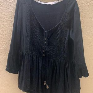 Black button up shirt